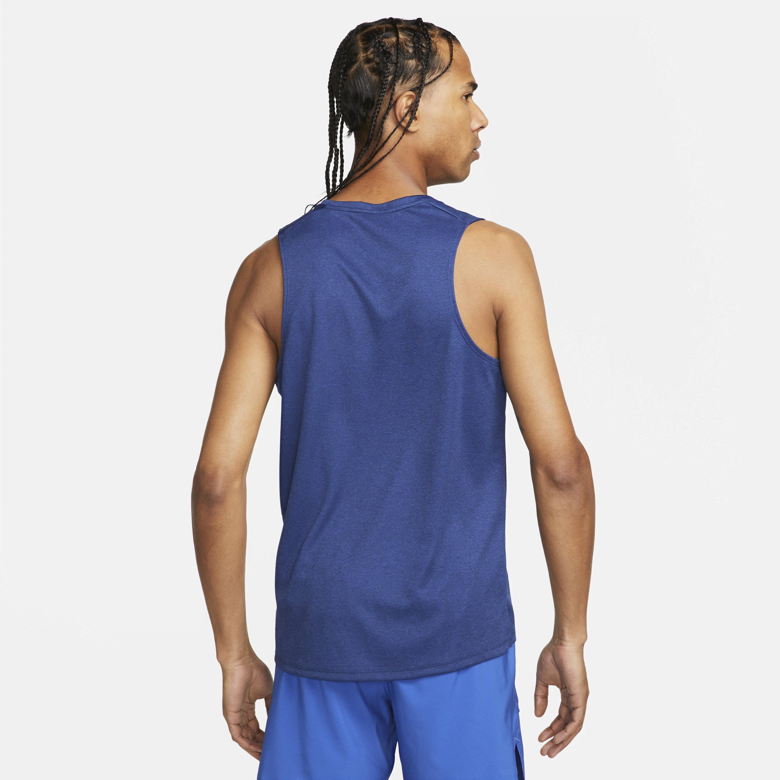 Nike Mens Miler Dri-fit Running Tank - Particle Grey Product Image