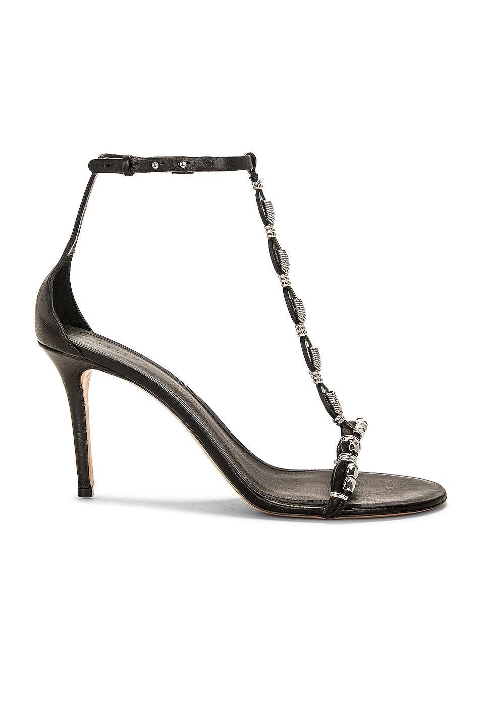 Isabel Marant Einari Sandal in Black - Black. Size 36 (also in ). Product Image