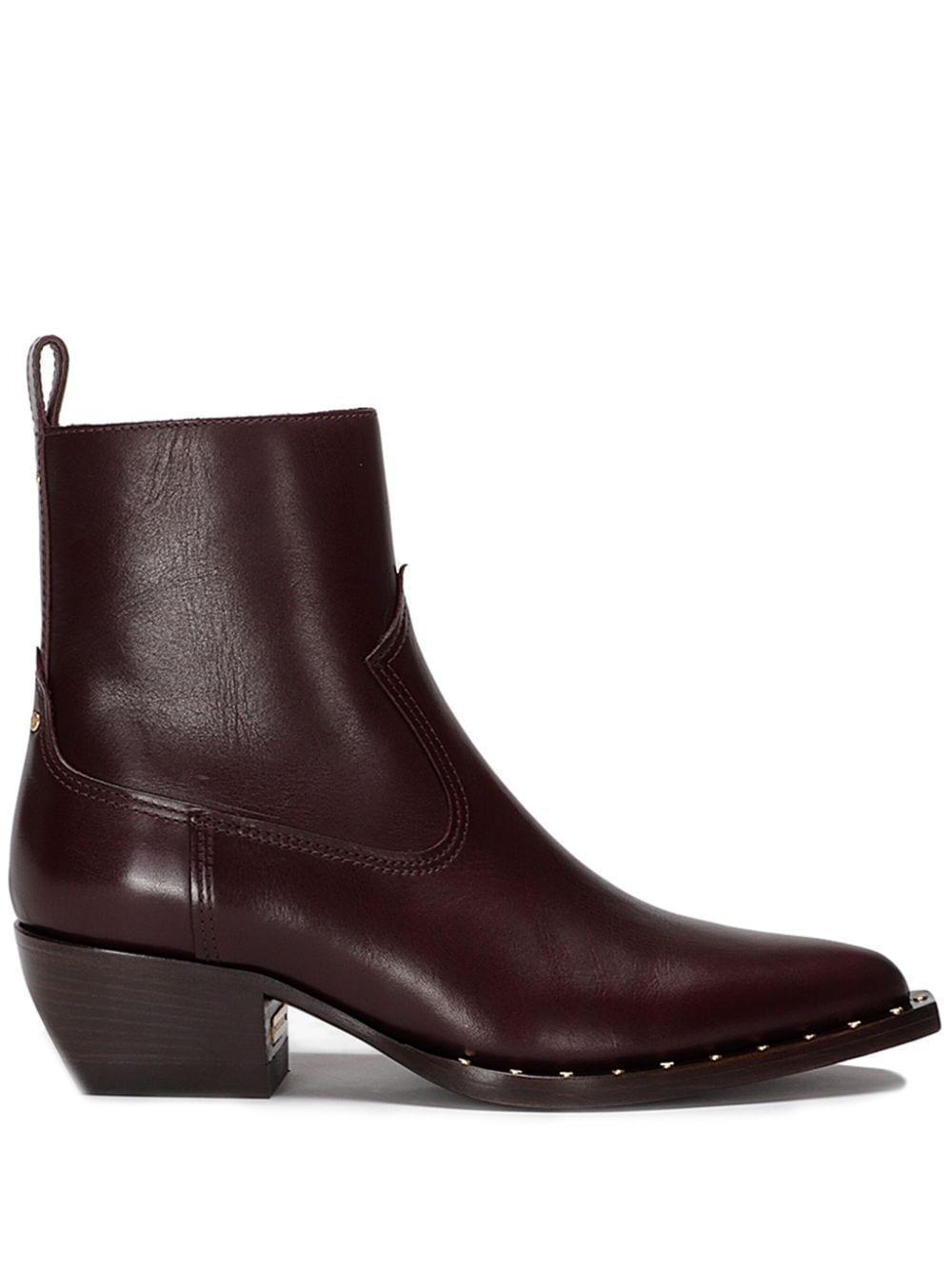 Debbie Ankle Boots In Red Product Image