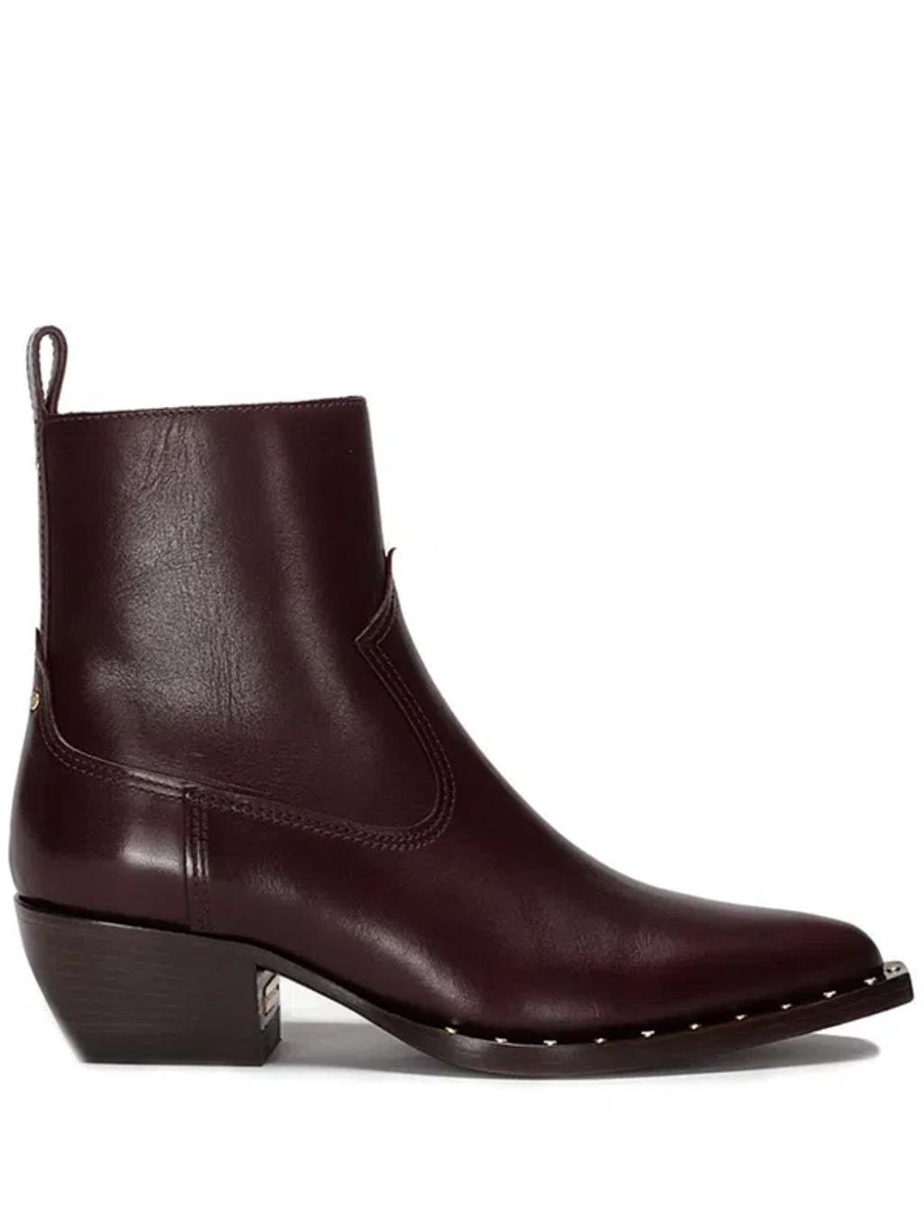 Debbie Ankle Boots In Red product image