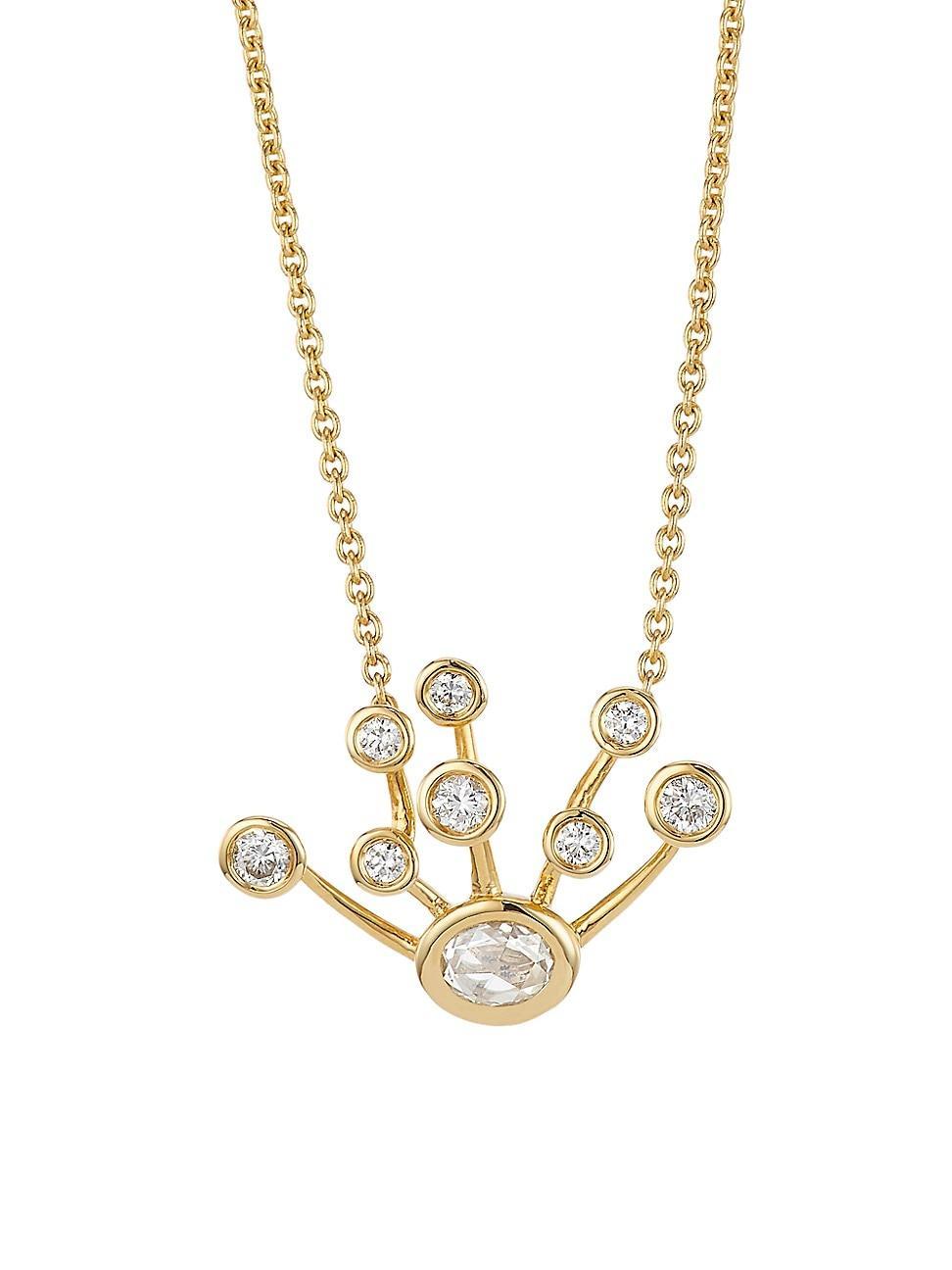 Womens Constellation 18K Yellow Gold & 0.67 TCW Diamond Pendant Necklace Product Image