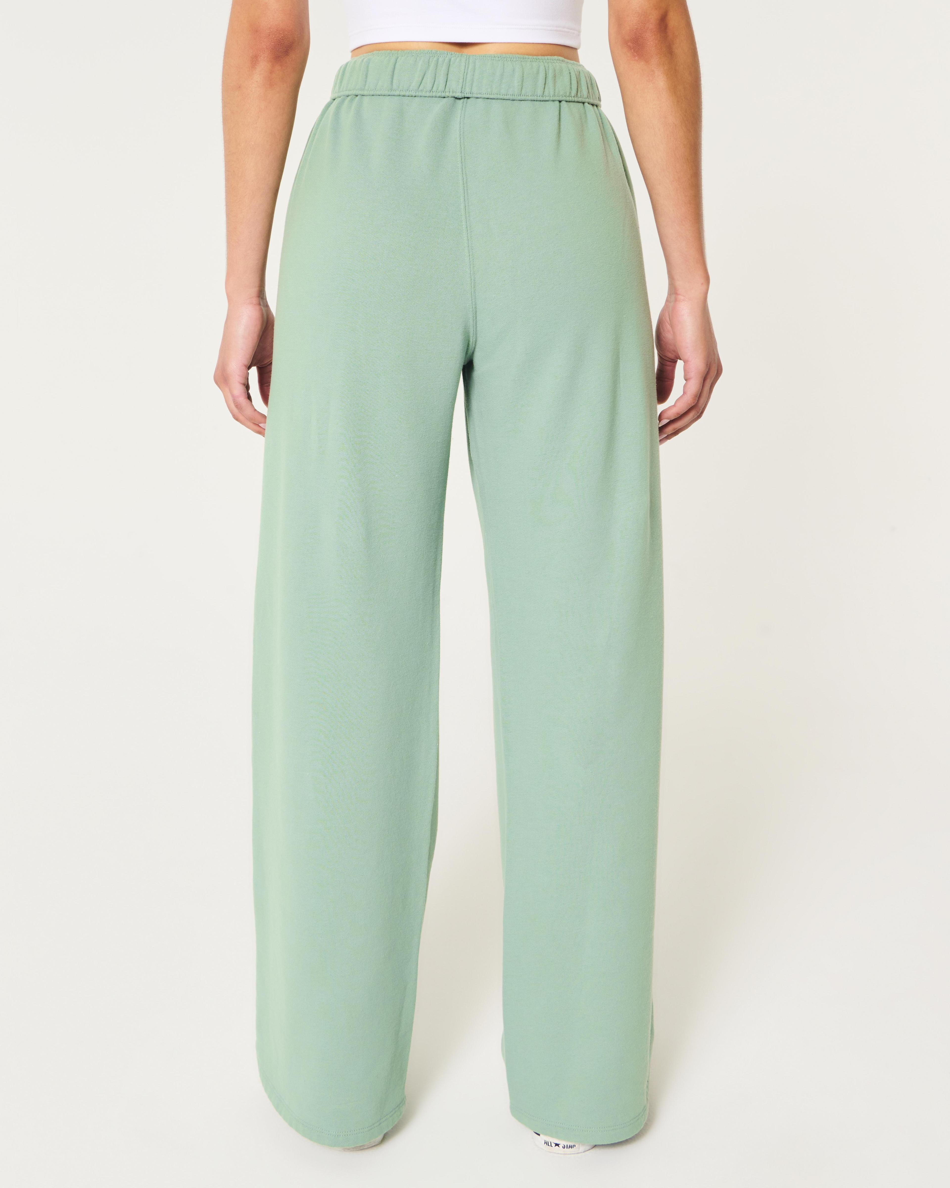 Hollister Feel Good Flece Ultra High-Rise Wide-Leg Pants Product Image