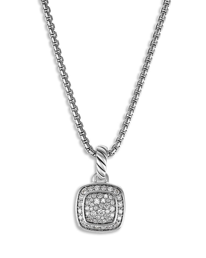 Womens Petite Albion Pendant Necklace with Pav Diamonds Product Image