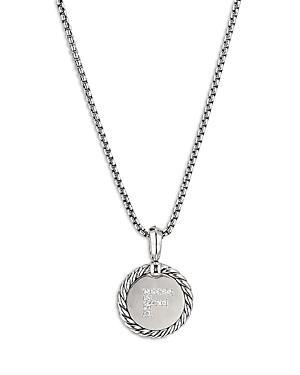 Womens Initial Charm with Pav Diamonds Product Image