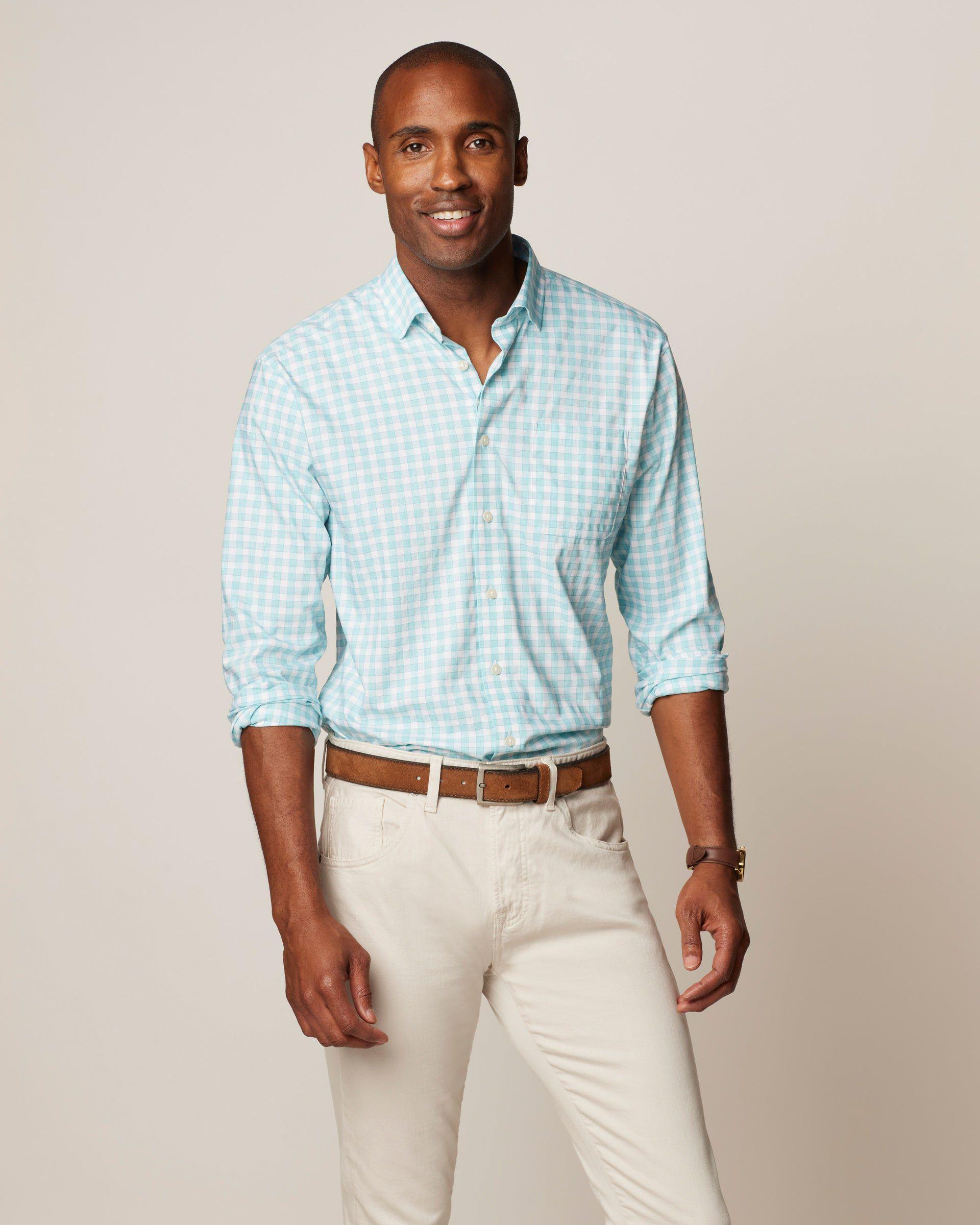 Ashworth Performance Button Up Shirt Male Product Image