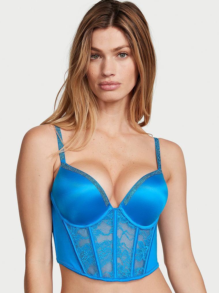 Bombshell Add-2-Cups Shine Strap Push-Up Corset Top Product Image