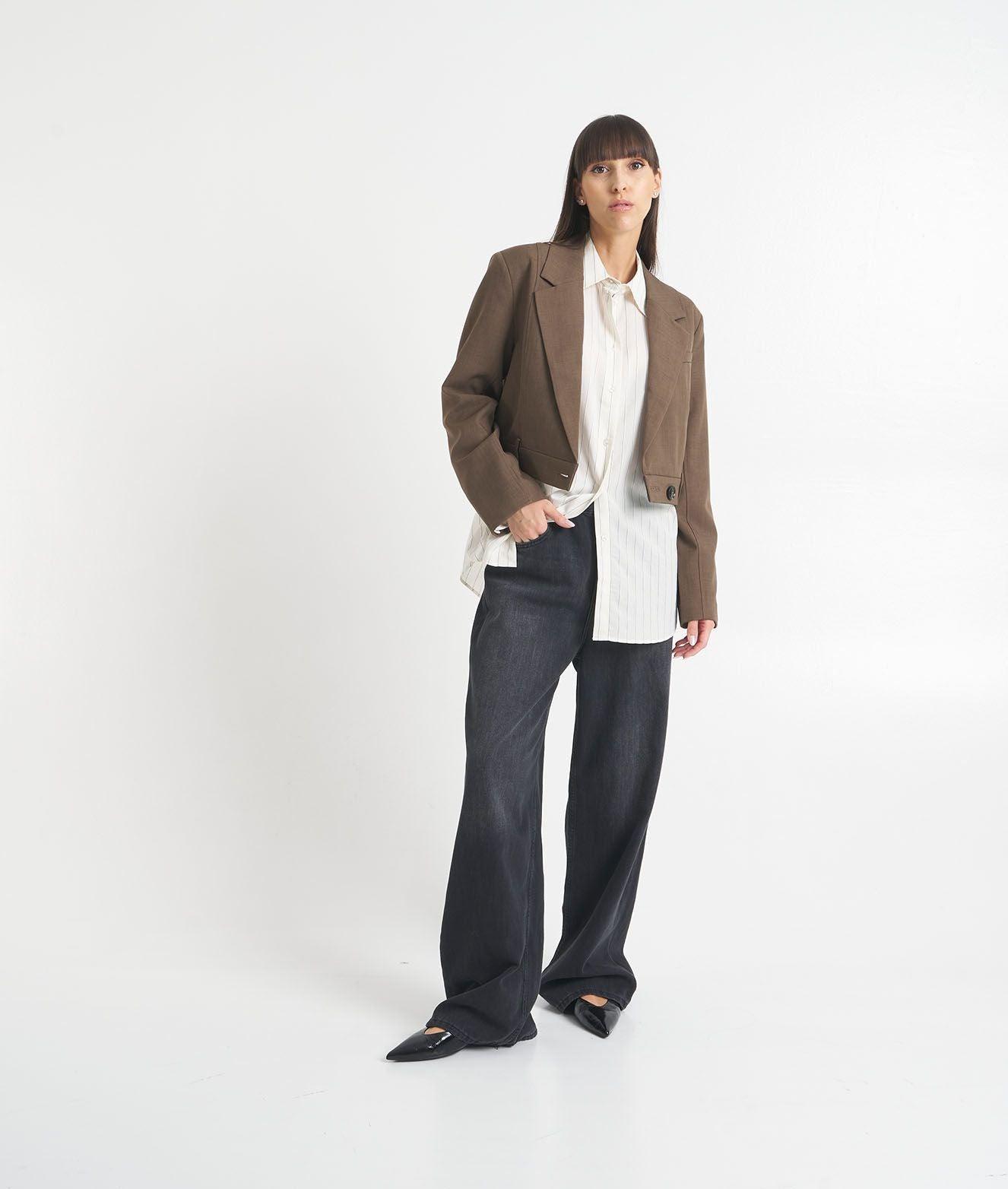 Blazer monopetto cropped Female Product Image