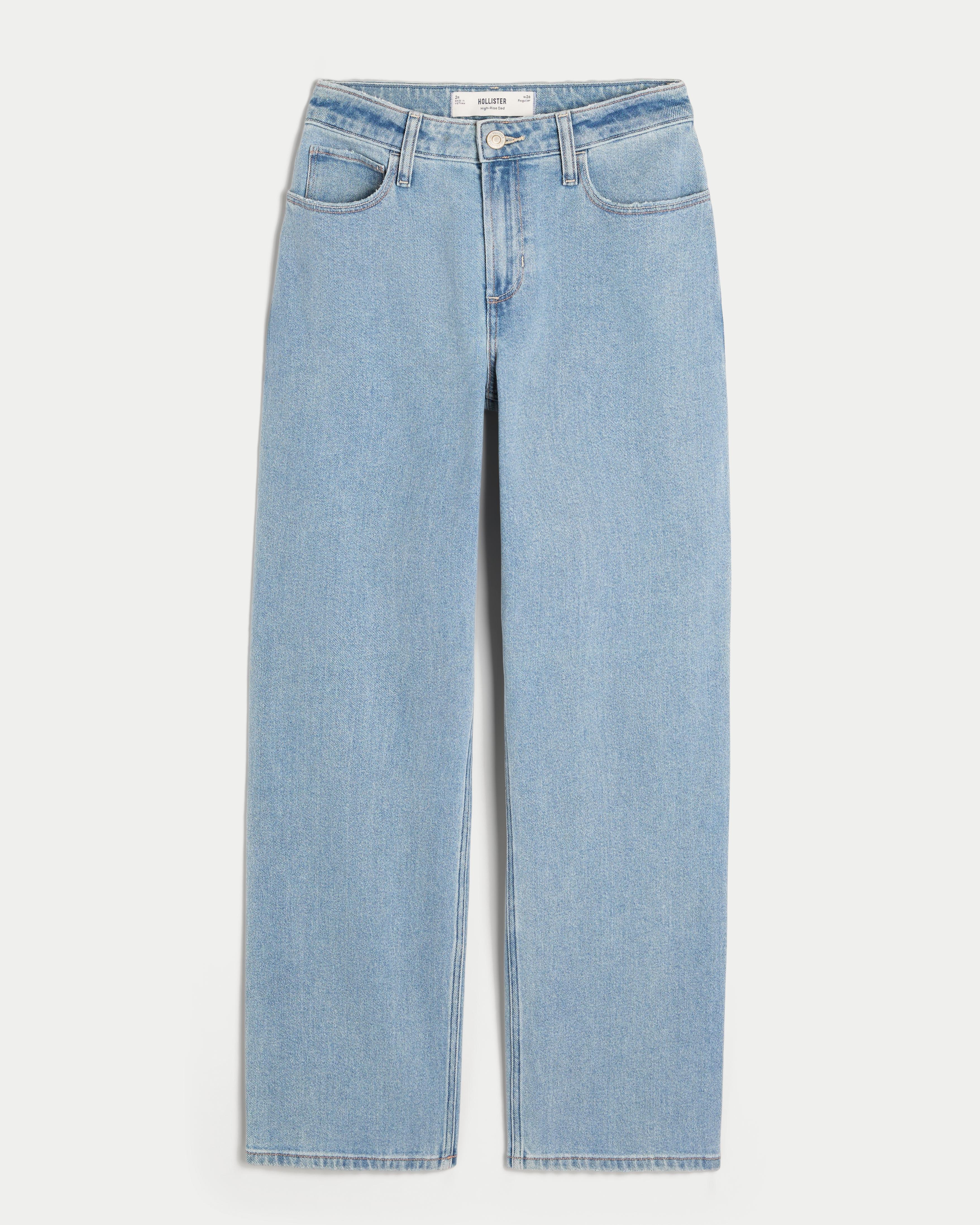 High-Rise Medium Wash Dad Jeans Product Image