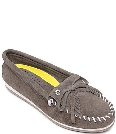 Minnetonka Kilty Plus Suede Moccasins Product Image