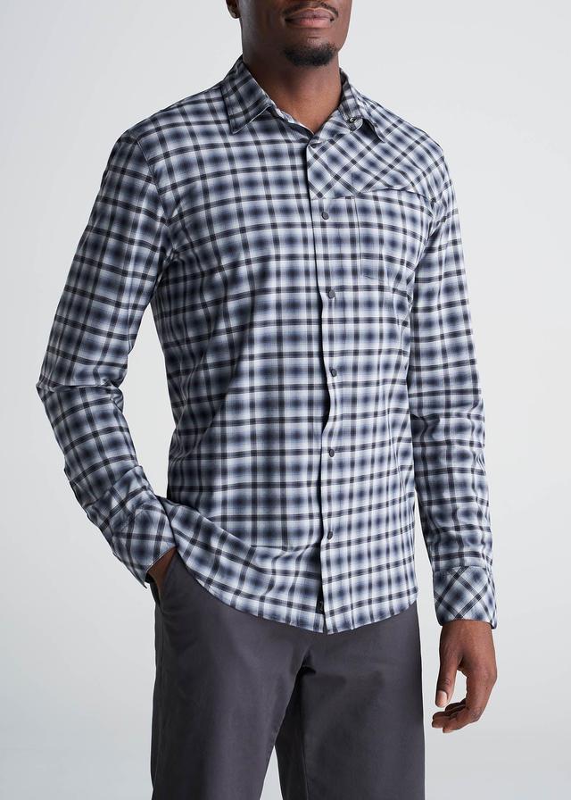 Tall Men's Ultra Lightweight Snap-Front Shirt in Midnight Canyon Male Product Image