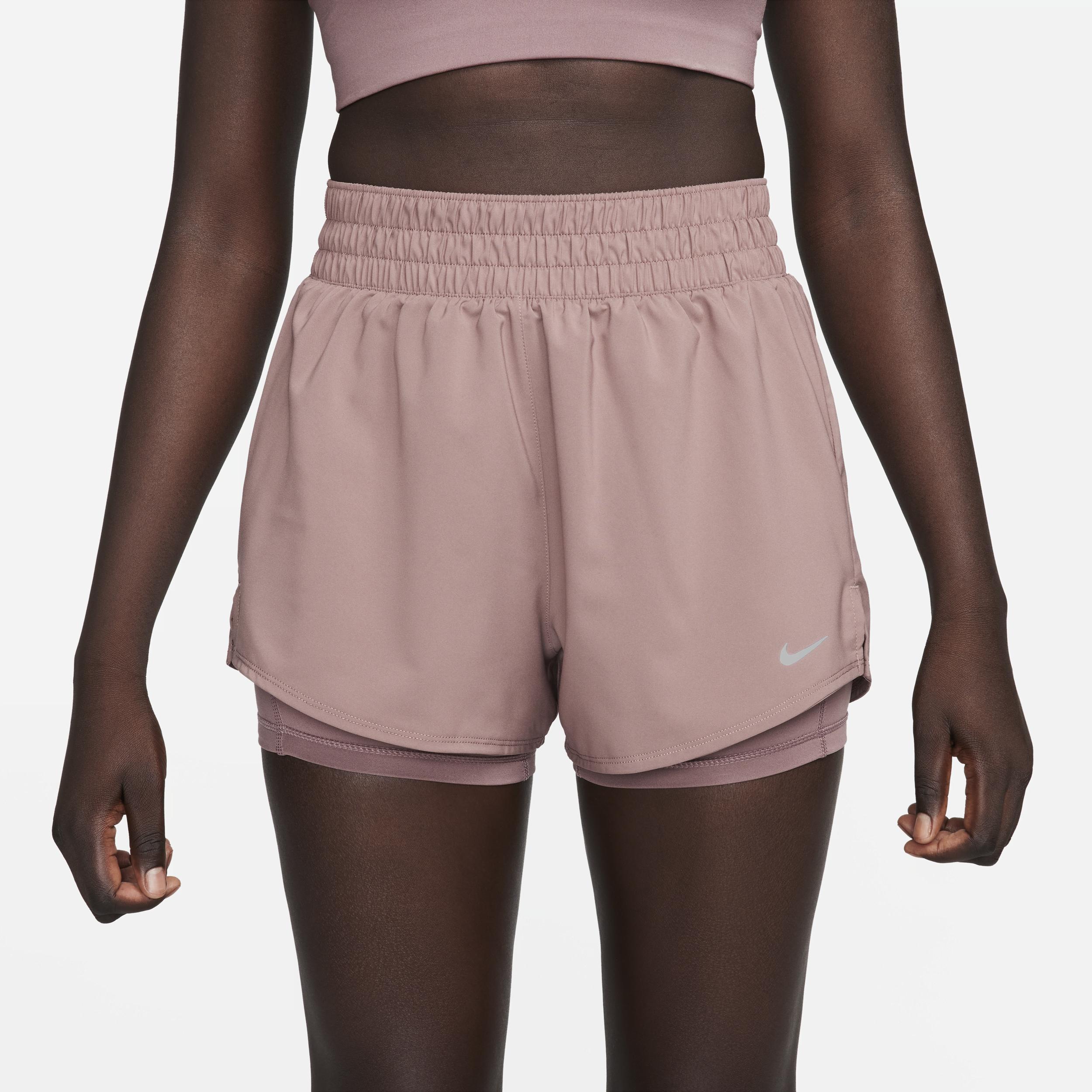 Nike Women's One Dri-FIT High-Waisted 3" 2-in-1 Shorts Product Image