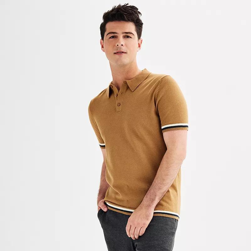 Mens Apt. 9 Tipped Sweater Polo Product Image