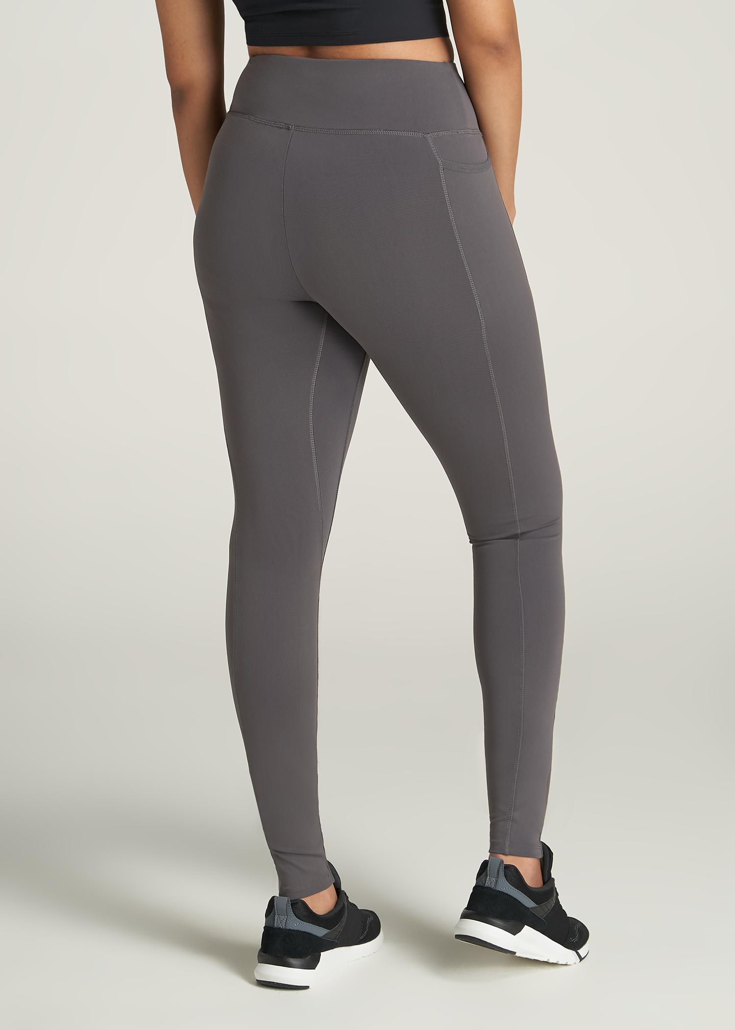 Bella Outer-Pocket Tall Women's Legging in Charcoal Product Image