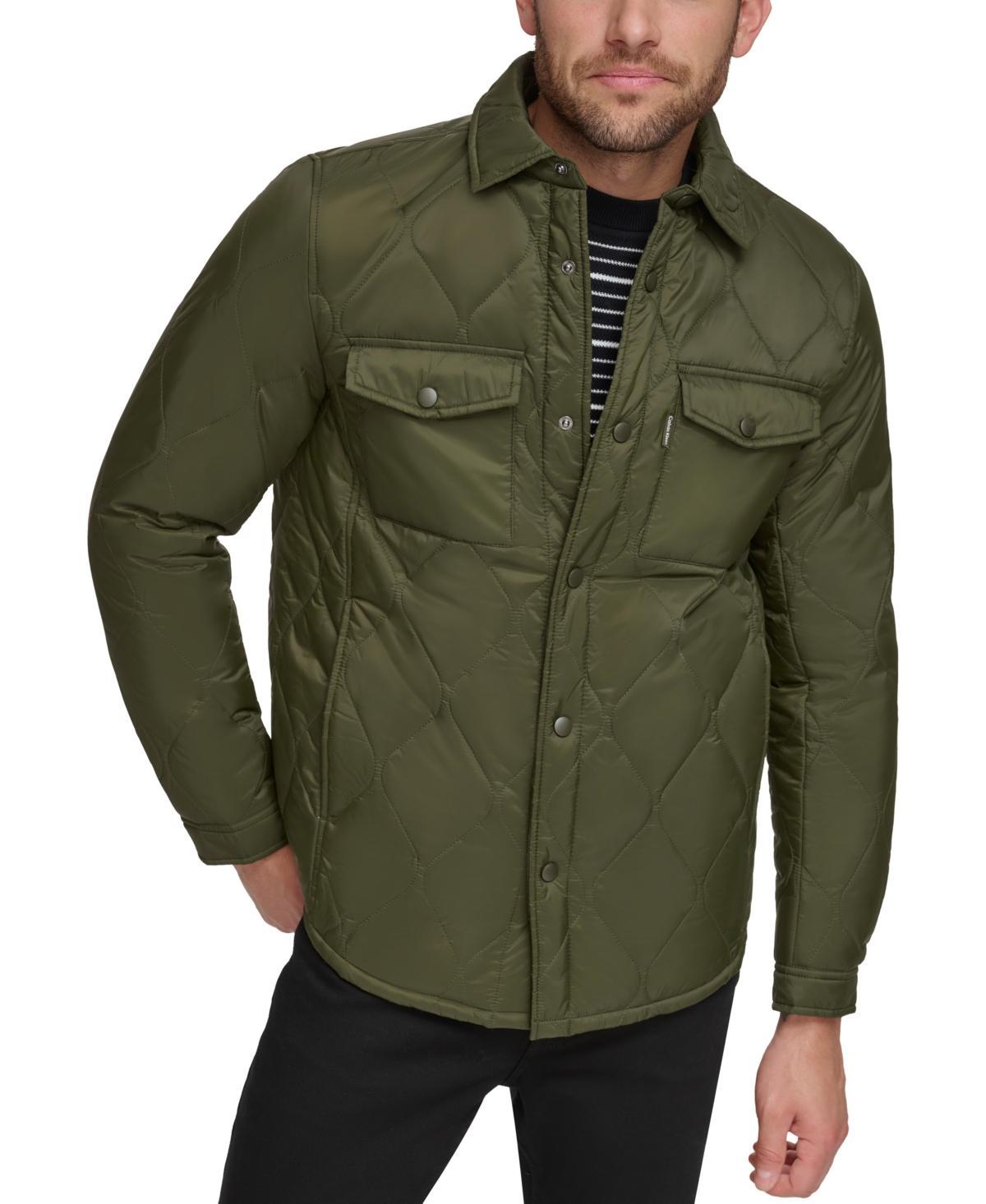 Calvin Klein Mens Onion Quilted Shirt Jacket Product Image