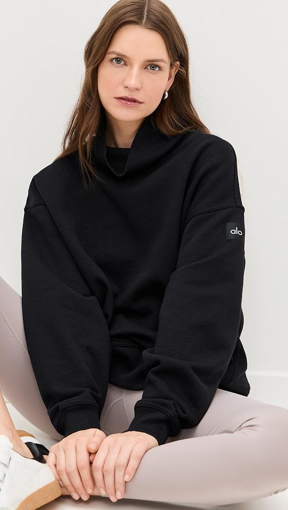 Alo Yoga Hazy Mock Neck Pullover | Shopbop Product Image