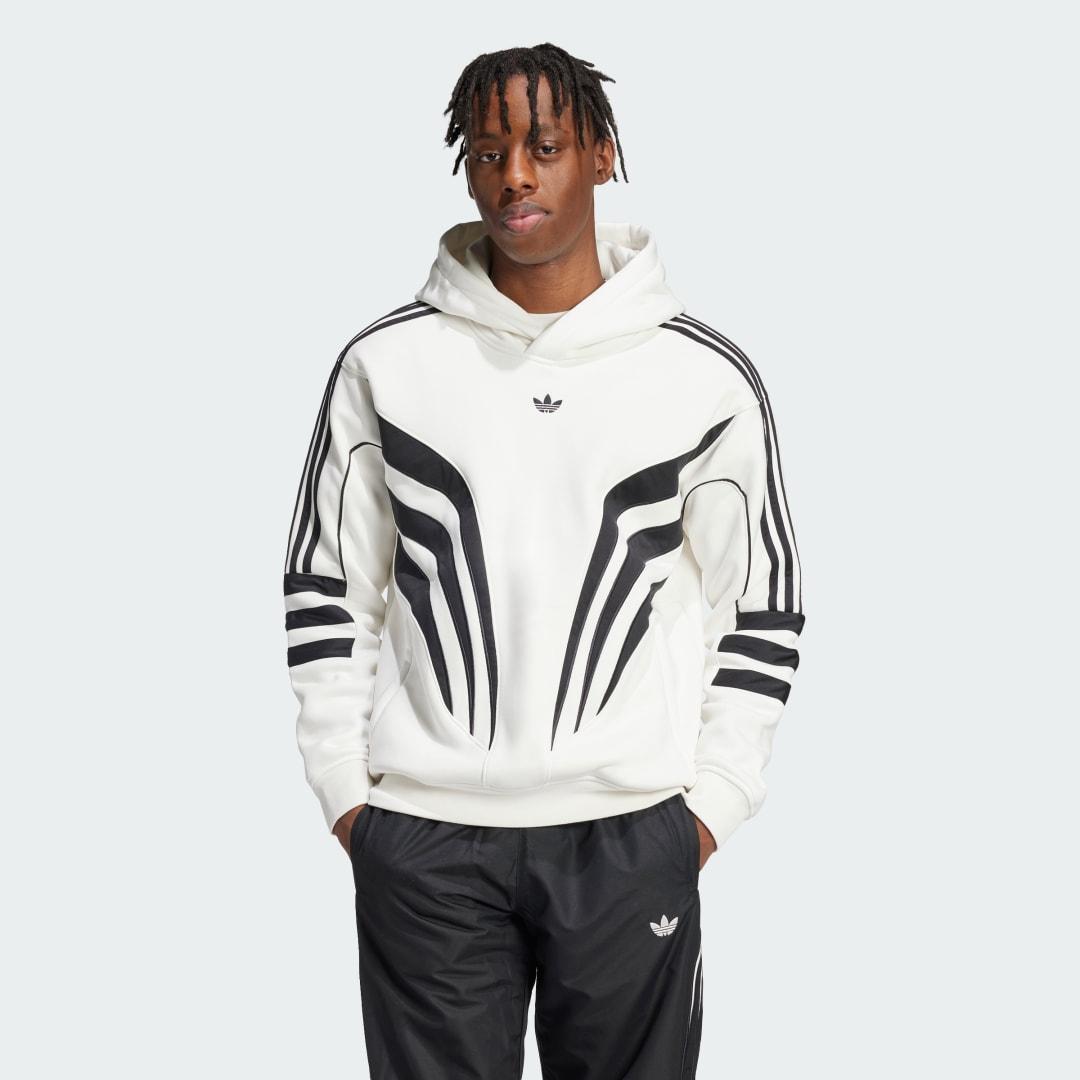 adidas Q3 Atlanta Hooded Sweatshirt Cloud White L Mens Product Image