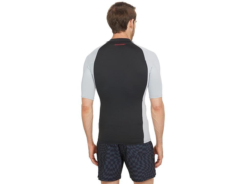 O'Neill Premium Short Sleeve Rashguard (Raven/Cool Grey/Cool Grey) Men's Swimwear Product Image