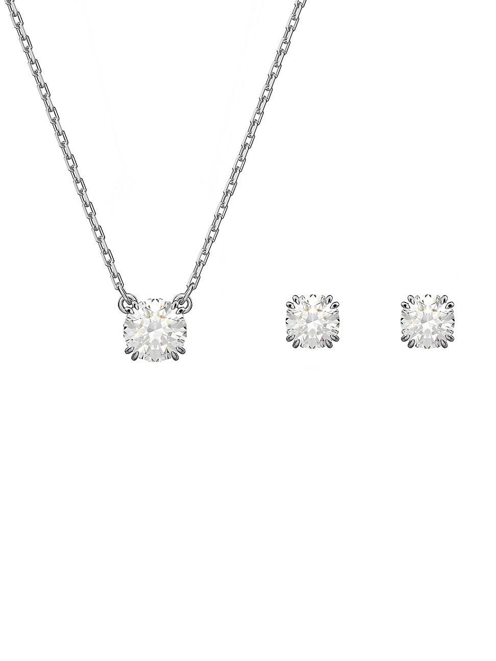 Swarovski Constella Stud Earrings & Necklace Set Product Image