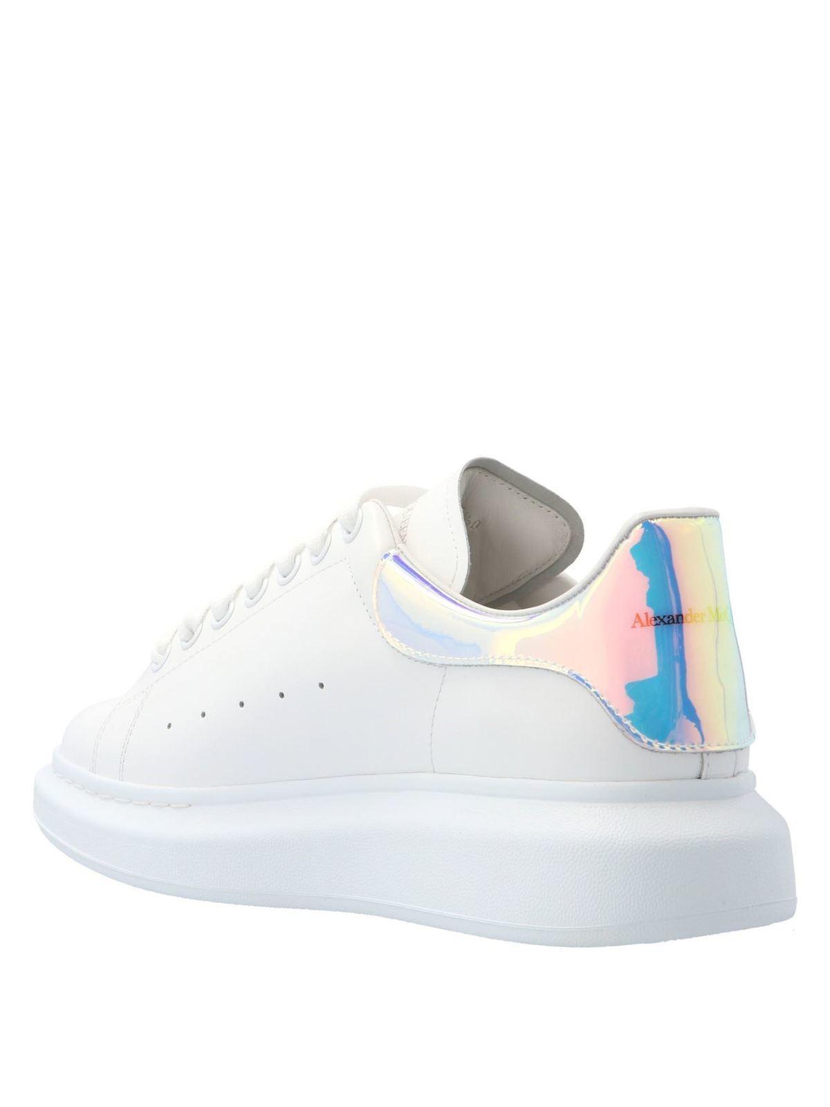 Oversize Sneakers In White And Holographic Product Image