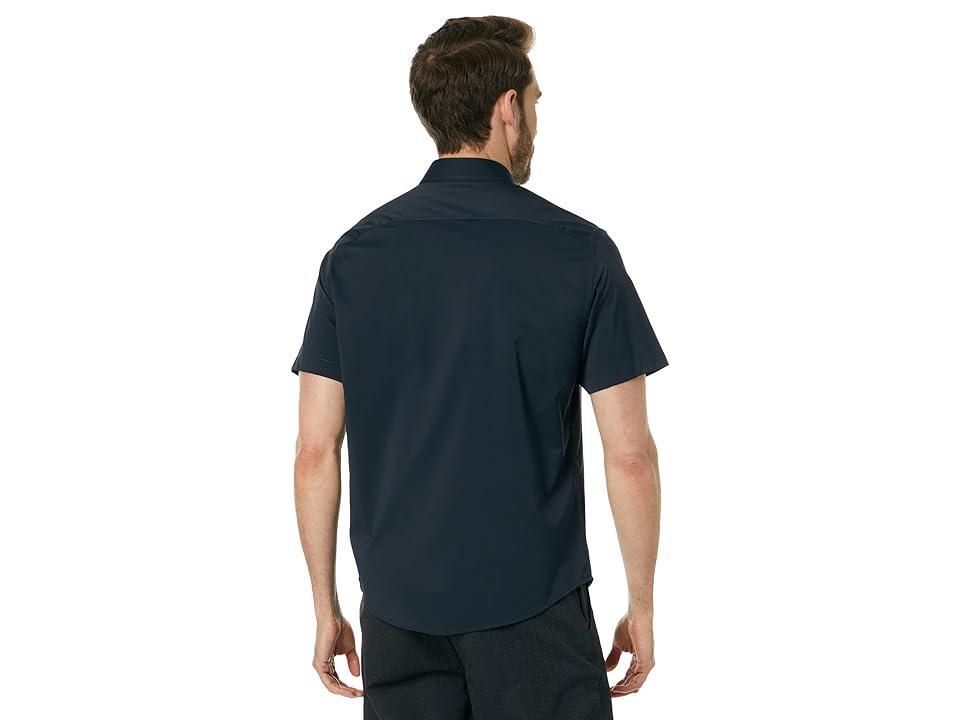 UNTUCKit Gironde Short Sleeve Shirt (Black) Men's Clothing Product Image