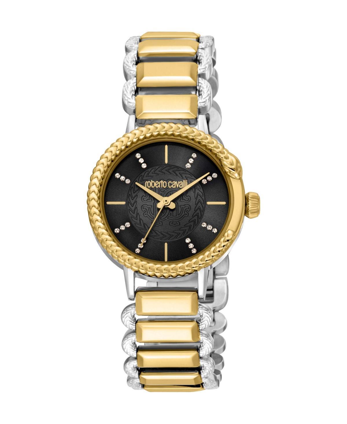 Roberto Cavalli Womens Quartz Two-tone Stainless Steel Watch 30mm Product Image