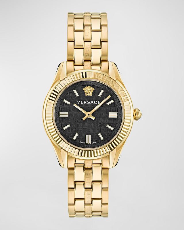 Versace Womens Swiss Greca Time Two Tone Stainless Steel Bracelet Watch 35mm Product Image