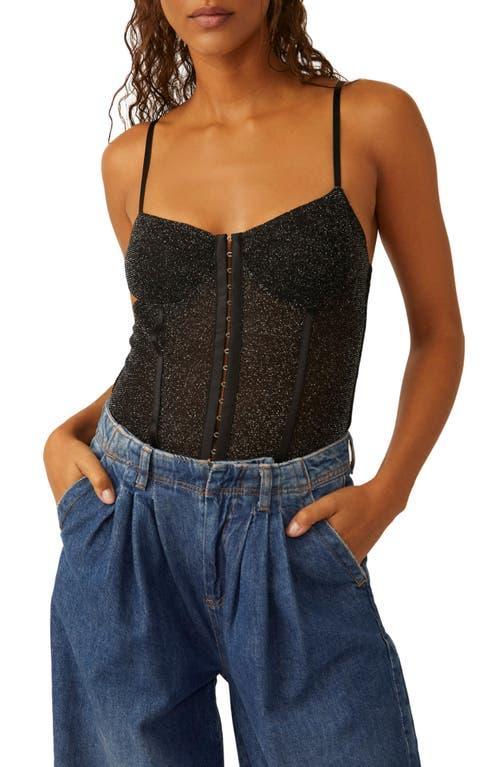 Free People Shimmer Night Rhythm Corset Bodysuit Product Image