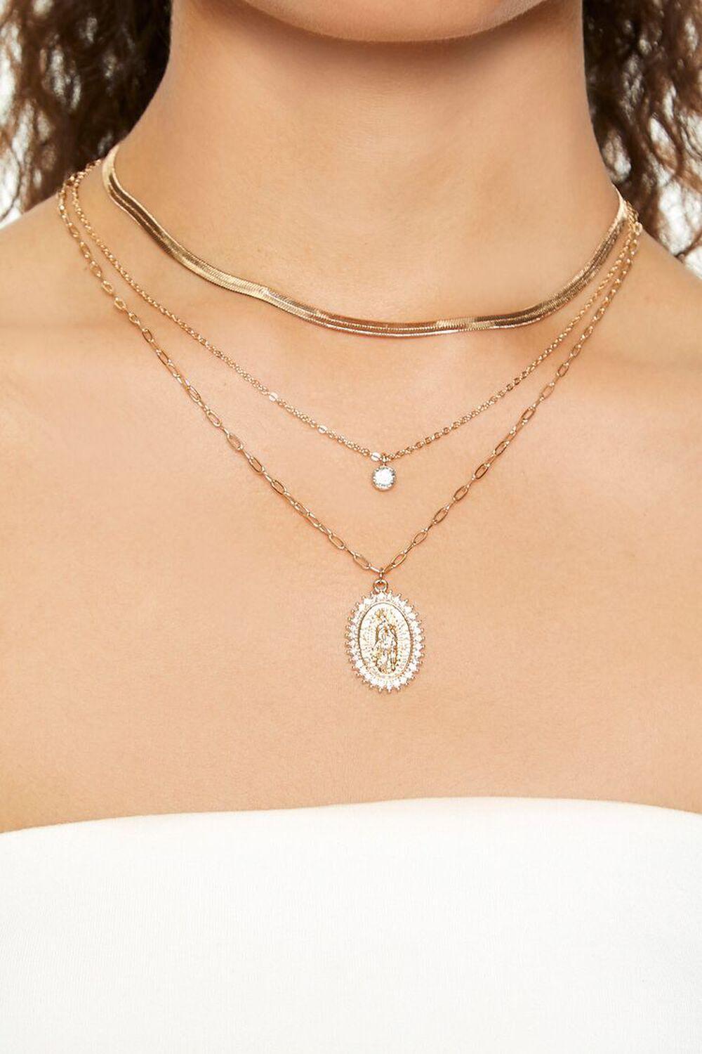 Layered Figure Pendant Necklace | Forever 21 Product Image