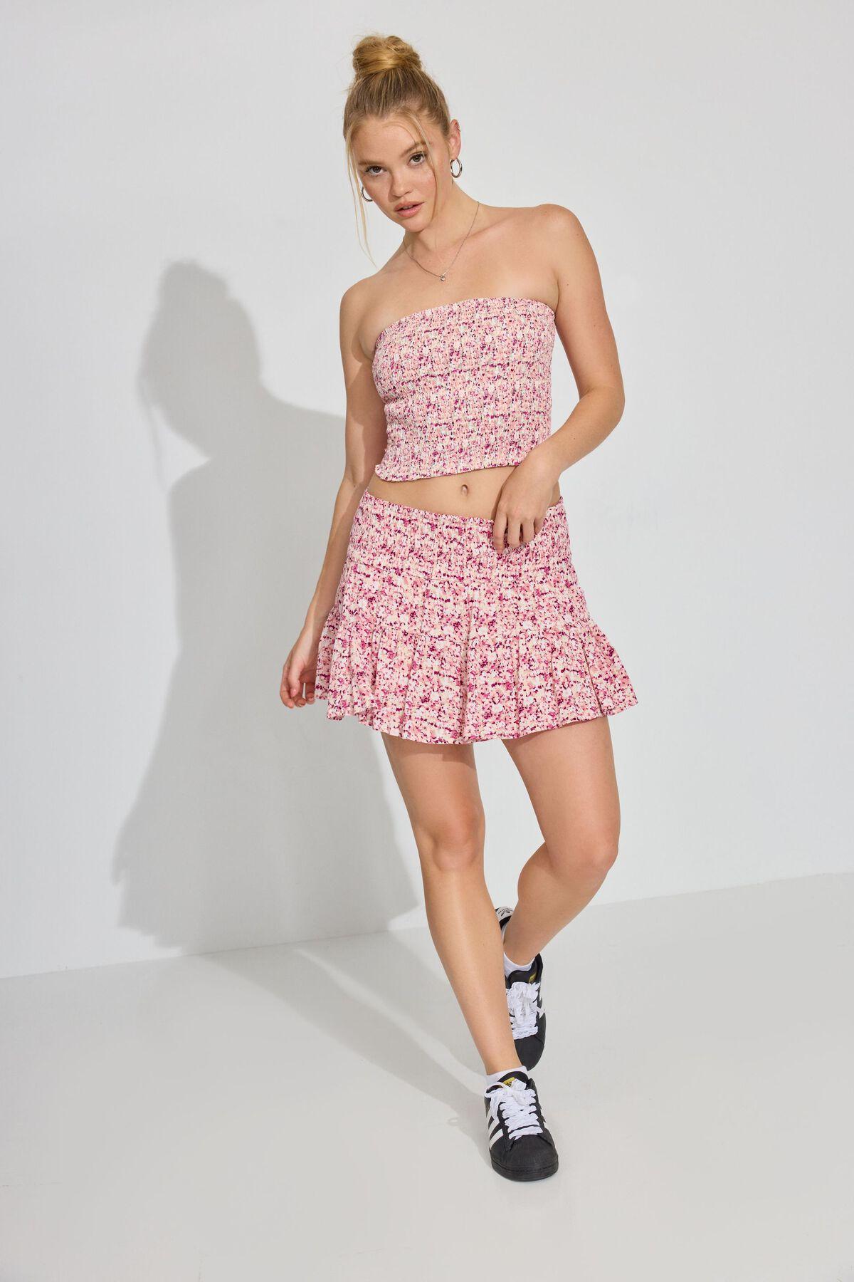 Smocked Mini Skort Product Image