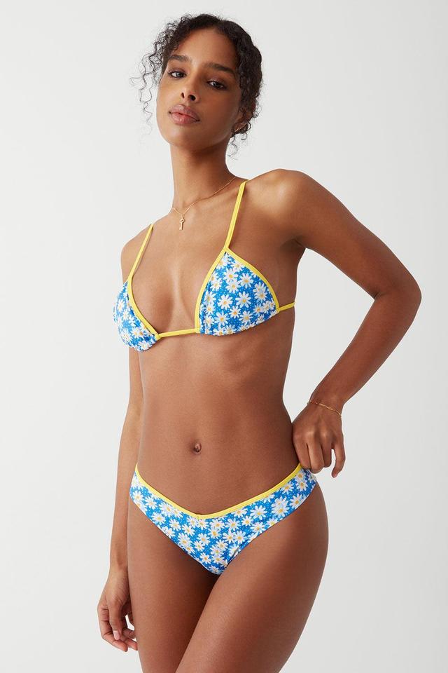 Enzo Cheeky Bikini Bottom - Blue Daisy Product Image