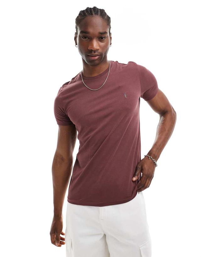 AllSaints Tonic t-shirt in deep red Product Image