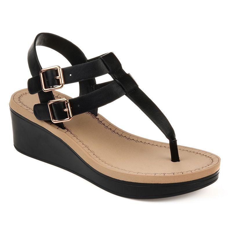 Journee Collection Bianca Womens Wedge Sandals Product Image