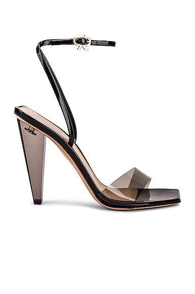 Gianvito Rossi Odyssey Heels in Fume & Black - Black. Size 35.5 (also in 37.5). Product Image