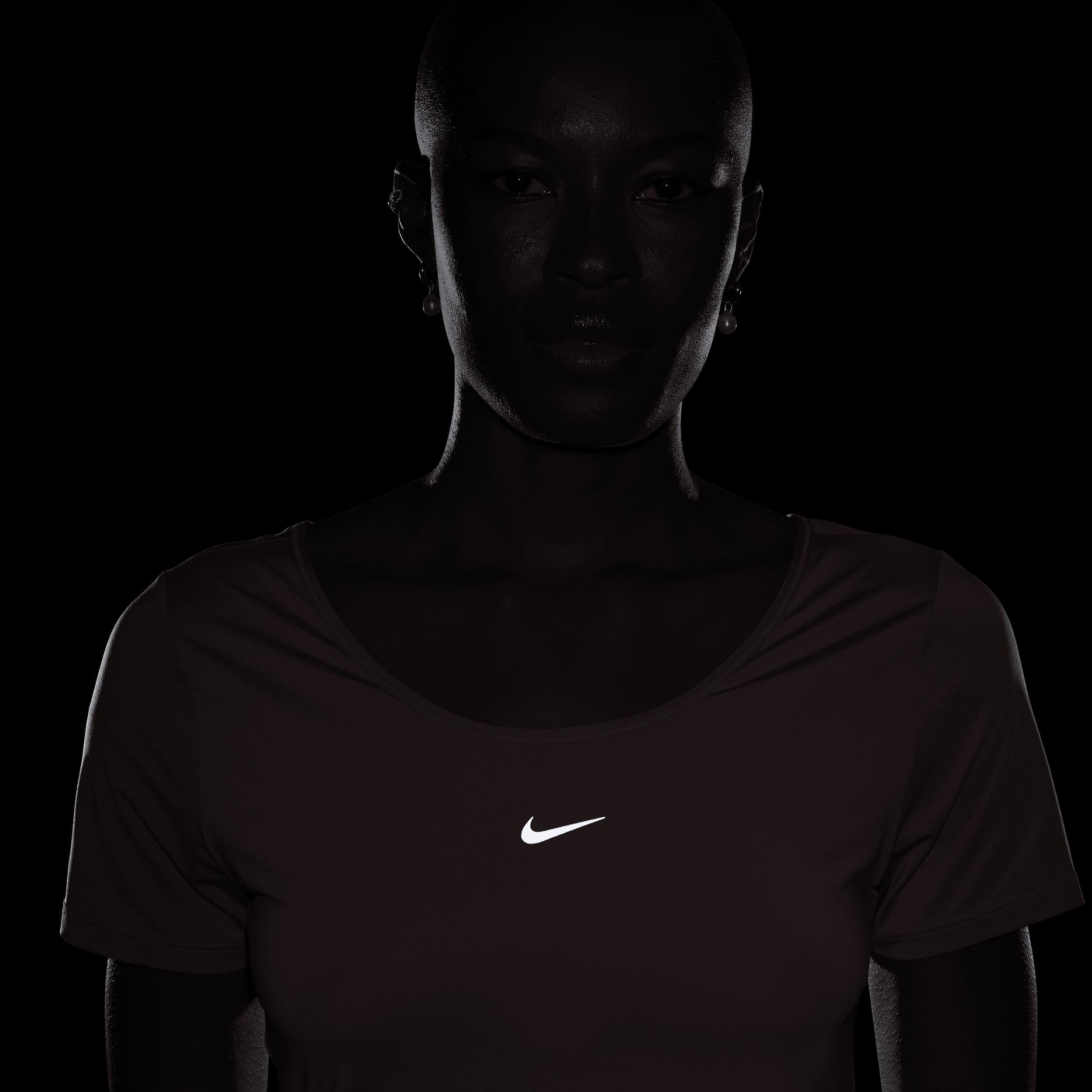 Nike Women's One Classic Dri-FIT Short-Sleeve Cropped Twist Top Product Image