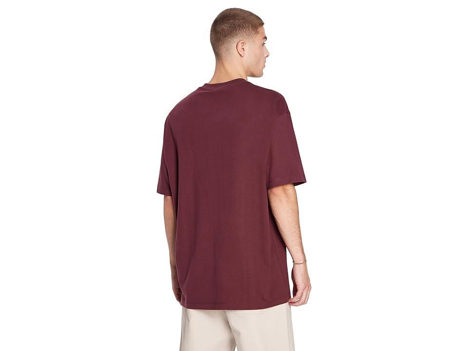 Armani Exchange Collegiate AX Logo Tee (Vineyard Wine) Men's Clothing Product Image