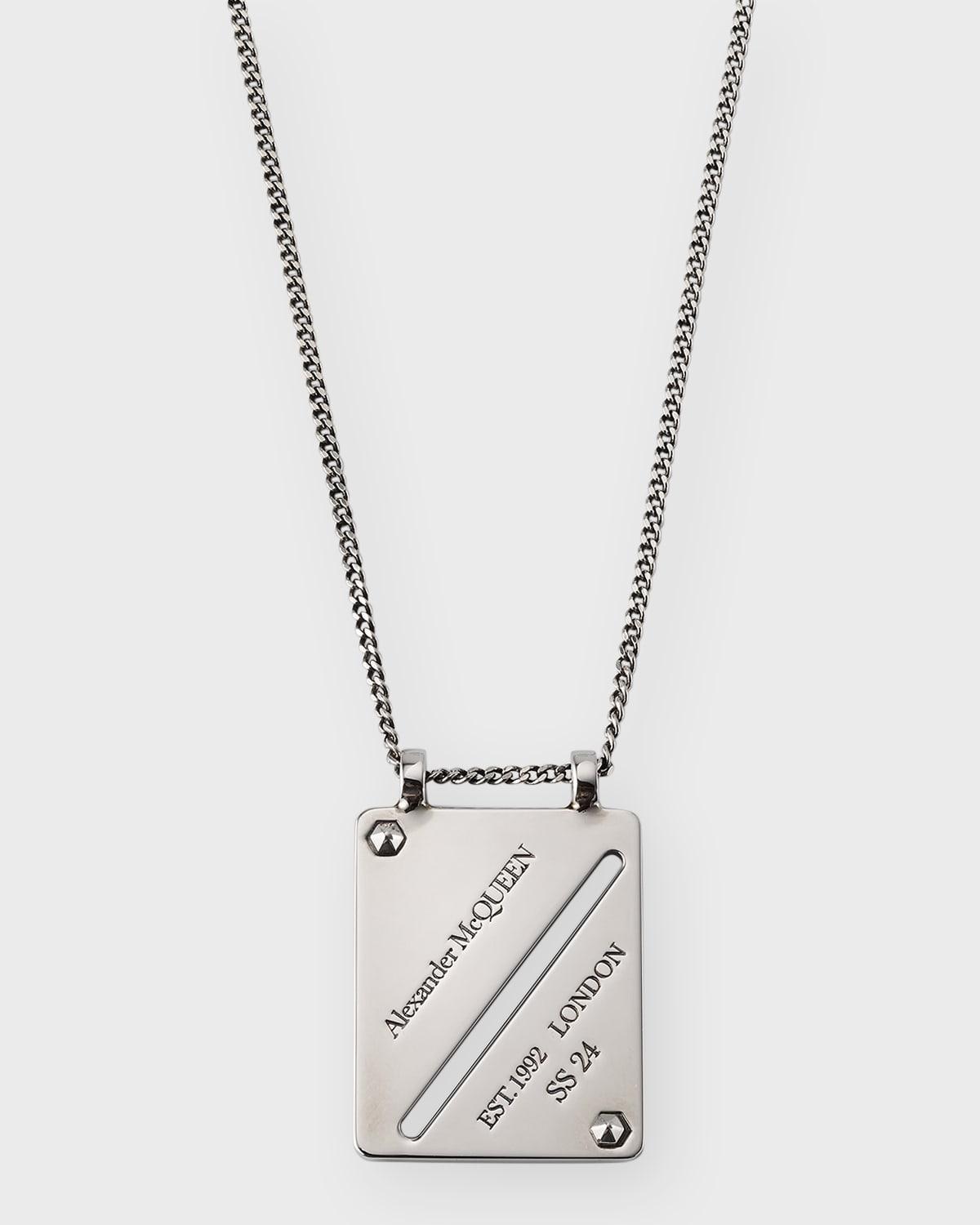 Mens Identity Tag Necklace Product Image