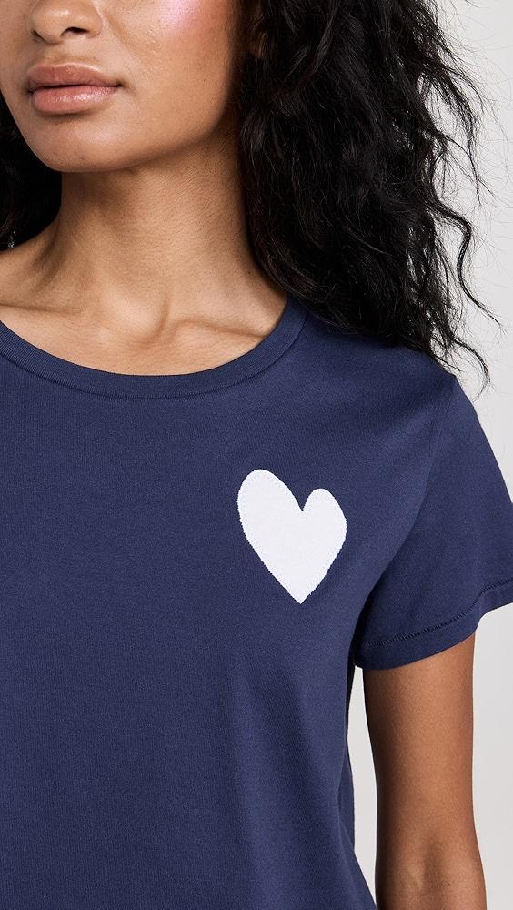 Kerri Rosenthal The Suke Tee Contrast Imperfect Heart | Shopbop Product Image