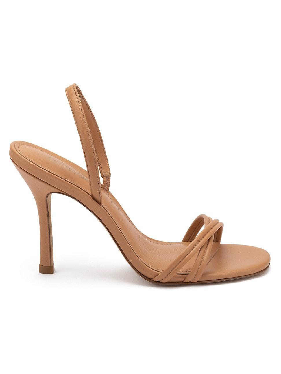 Womens Annie Leather High-Heel Sandals Product Image