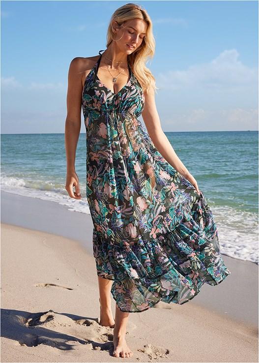 Chiffon Cover-Up Dress Product Image