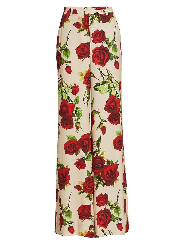 Womens Pilar Printed Wide-Leg Pants Product Image