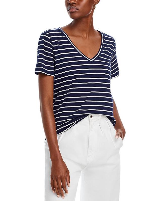 Vineyard Vines V-Neck Tee (White Women's Clothing Product Image