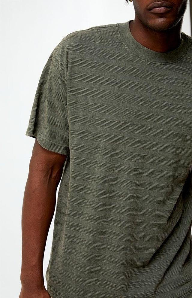 Men's Stripe Textured T-Shirt Product Image