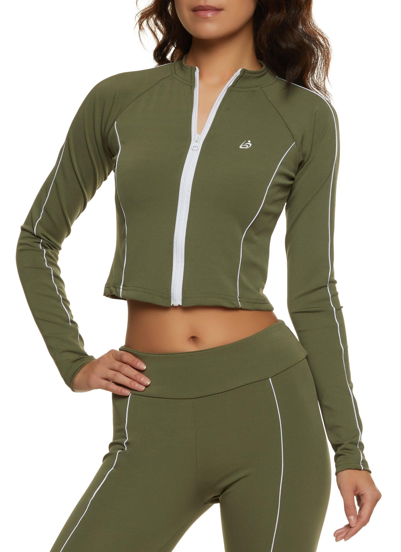 Womens Zip Front Activewear Track Jacket Product Image