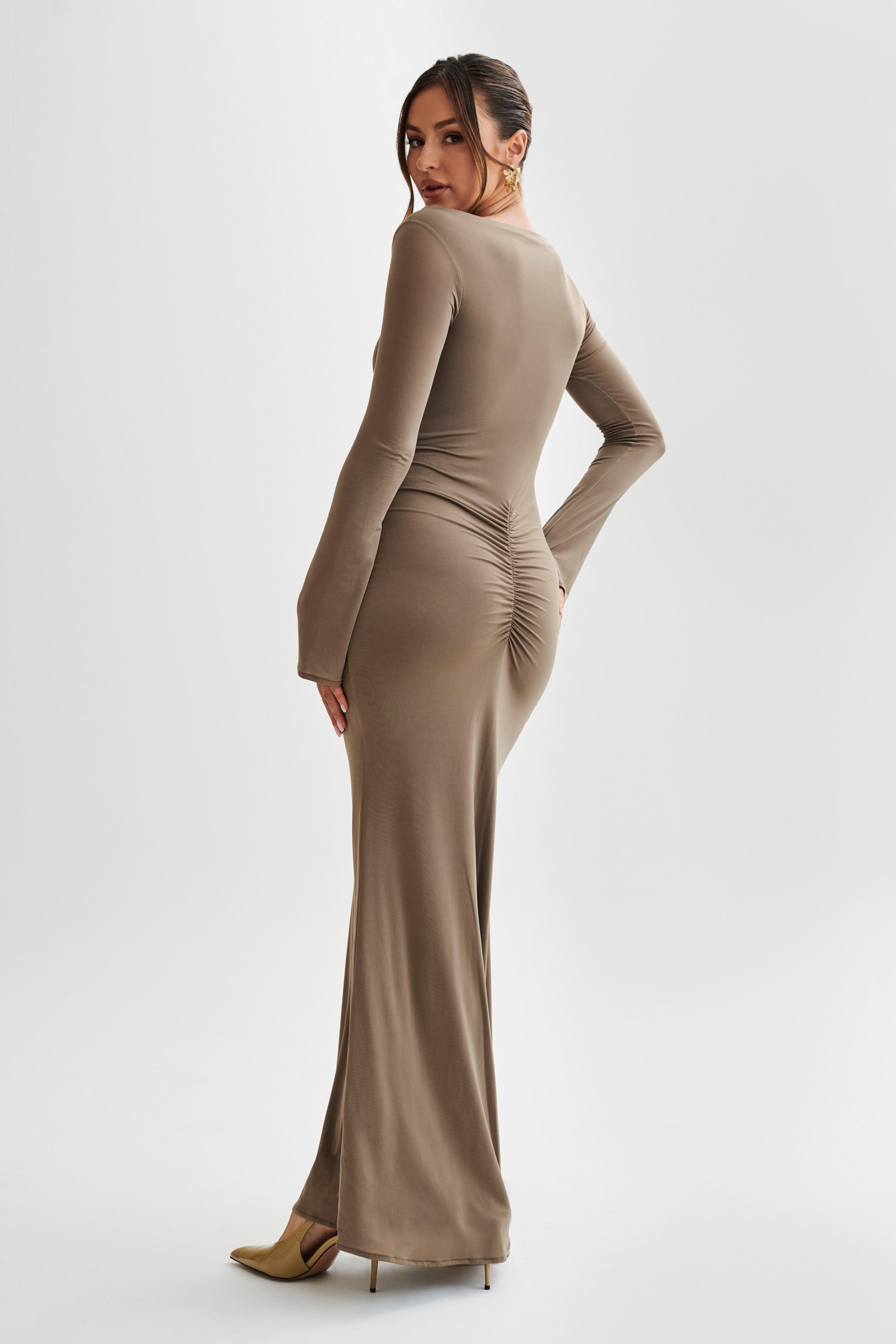 Millicent Slinky Long Sleeve Maxi Dress - Coco Product Image