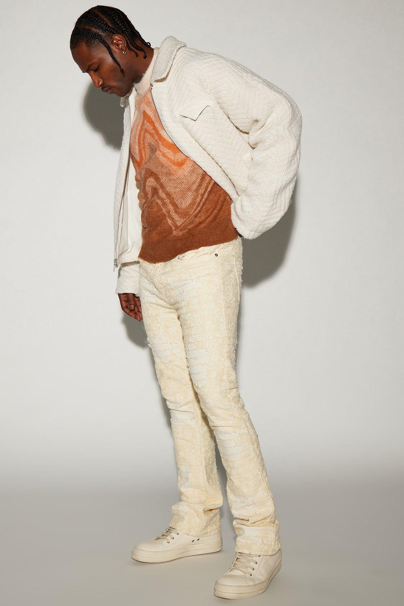 HP Stacked Skinny Flare Jeans - Off White Product Image