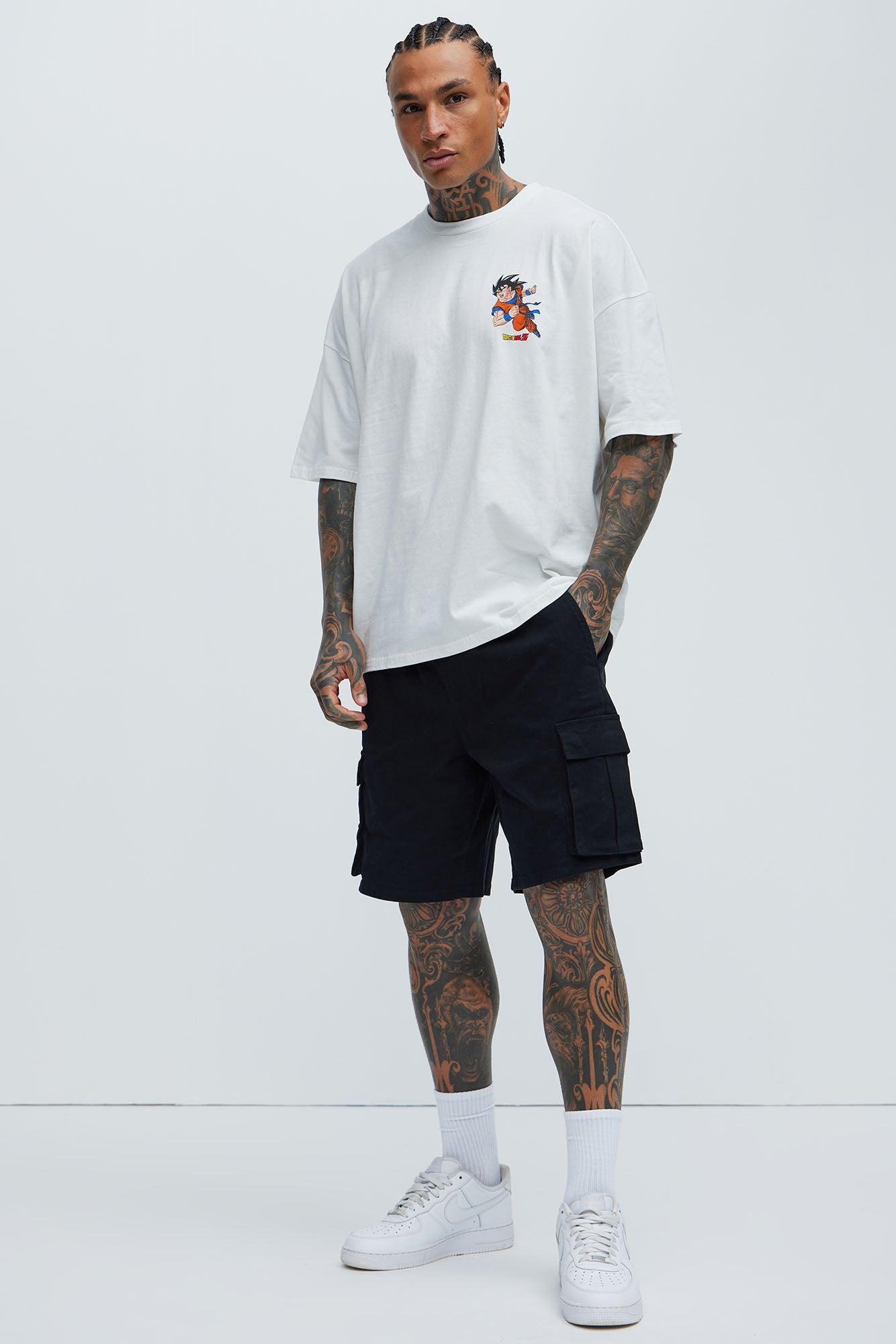 Twill Volley Cargo Shorts - Black Product Image