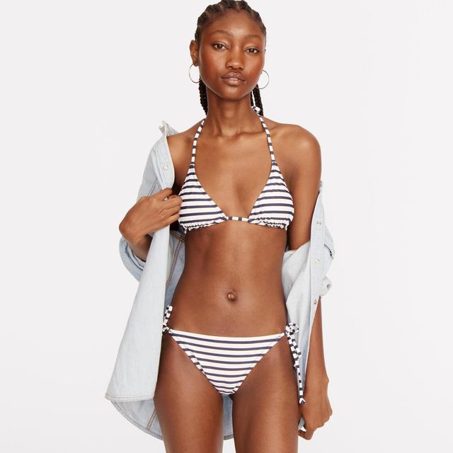 String bikini top in stripe Product Image