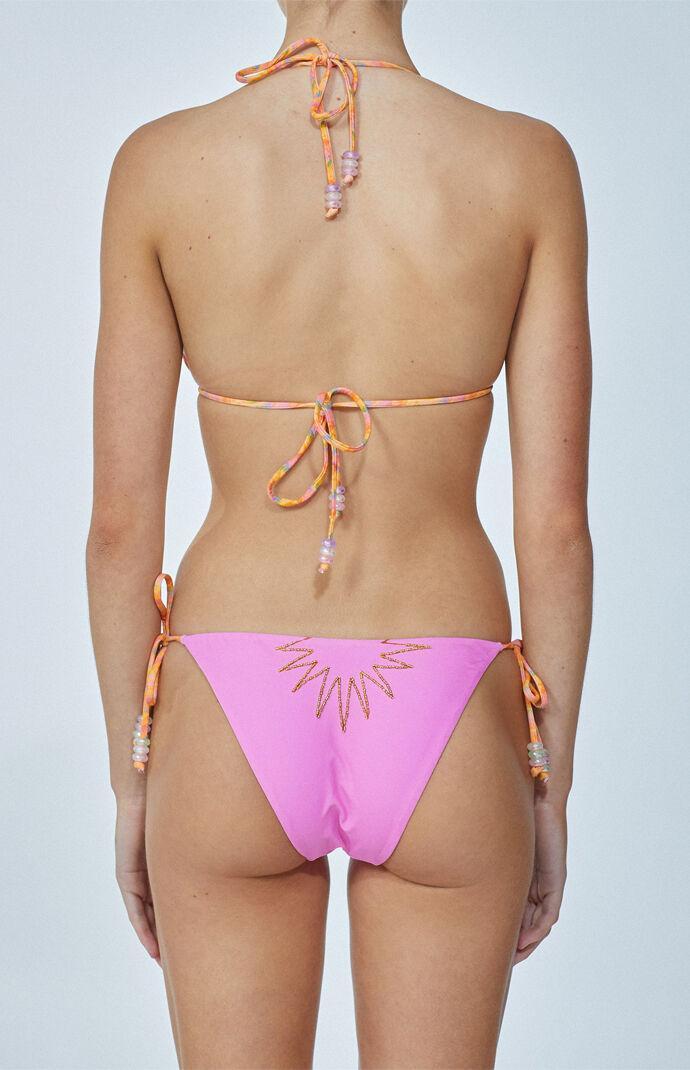 It's Now Cool Women's Sun Sequin Triangle Bikini Top - Product Image