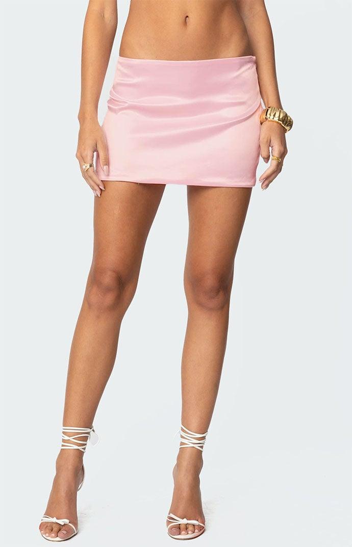 Edikted Women's Camila Satin Mini Skirt Product Image