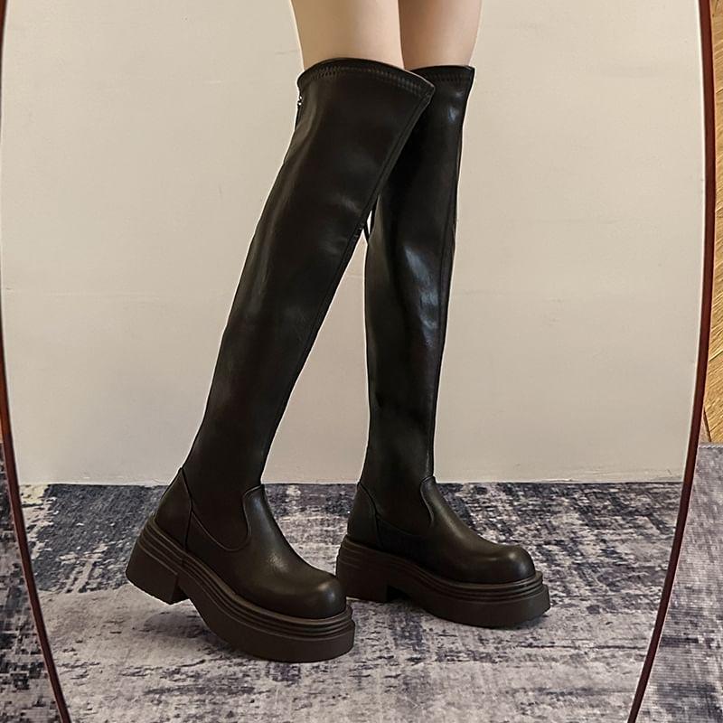 Platform Over The Knee Boots product image